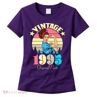 Vintage Rosie The Riveter 1995 Original Parts 30th Birthday Womens T-Shirt