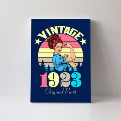 Vintage Rosie The Riveter 1923 Original Parts 100th Birthday Canvas