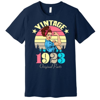 Vintage Rosie The Riveter 1923 Original Parts 100th Birthday Premium T-Shirt