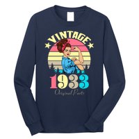 Vintage Rosie The Riveter 1933 Original Parts 90th Birthday Long Sleeve Shirt