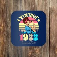 Vintage Rosie The Riveter 1933 Original Parts 90th Birthday Coaster