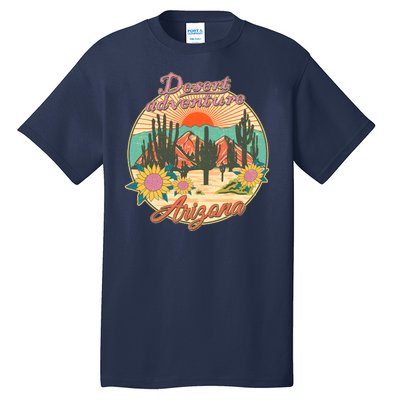 Vintage Retro Travel Arizona Desert Adventure Emblem Tall T-Shirt