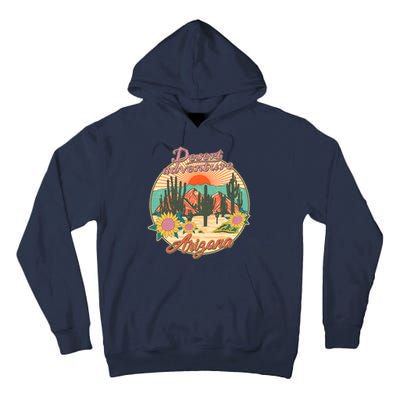 Vintage Retro Travel Arizona Desert Adventure Emblem Tall Hoodie