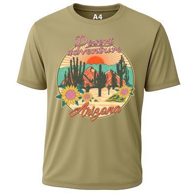Vintage Retro Travel Arizona Desert Adventure Emblem Performance Shirt