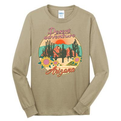 Vintage Retro Travel Arizona Desert Adventure Emblem Tall Long Sleeve T-Shirt