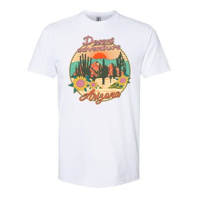 Vintage Retro Travel Arizona Desert Adventure Emblem Softstyle CVC T-Shirt