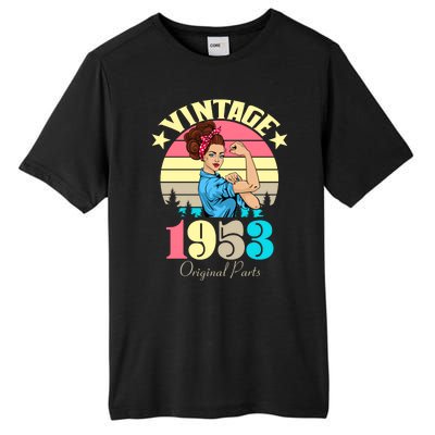 Vintage Rosie The Riveter 1953 Original Parts 70th Birthday Tall Fusion ChromaSoft Performance T-Shirt