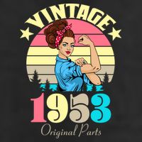 Vintage Rosie The Riveter 1953 Original Parts 70th Birthday Trucker Hat