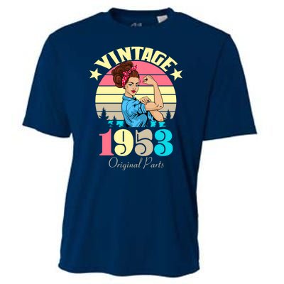 Vintage Rosie The Riveter 1953 Original Parts 70th Birthday Cooling Performance Crew T-Shirt