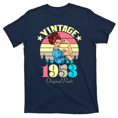 Vintage Rosie The Riveter 1953 Original Parts 70th Birthday T-Shirt