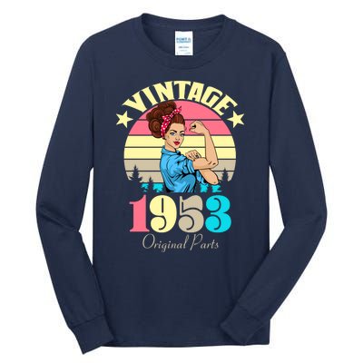 Vintage Rosie The Riveter 1953 Original Parts 70th Birthday Tall Long Sleeve T-Shirt