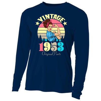 Vintage Rosie The Riveter 1953 Original Parts 70th Birthday Cooling Performance Long Sleeve Crew