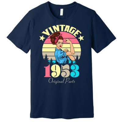 Vintage Rosie The Riveter 1953 Original Parts 70th Birthday Premium T-Shirt