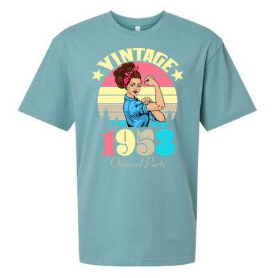 Vintage Rosie The Riveter 1953 Original Parts 70th Birthday Sueded Cloud Jersey T-Shirt