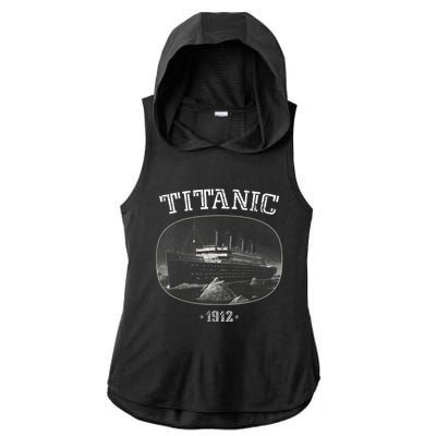 Vintage RMS Titanic | Cruise Ship Ladies PosiCharge Tri-Blend Wicking Draft Hoodie Tank