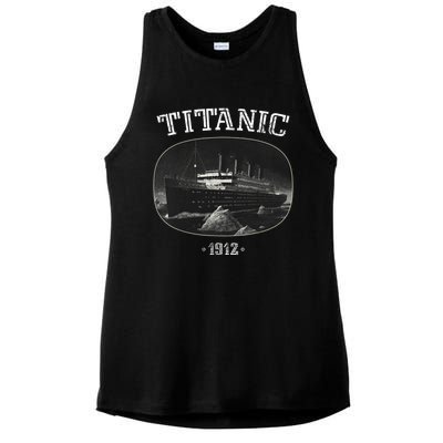 Vintage RMS Titanic | Cruise Ship Ladies PosiCharge Tri-Blend Wicking Tank