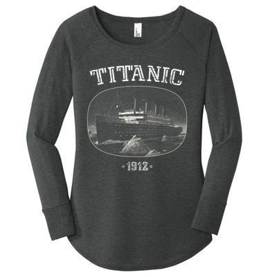 Vintage RMS Titanic | Cruise Ship Women's Perfect Tri Tunic Long Sleeve Shirt