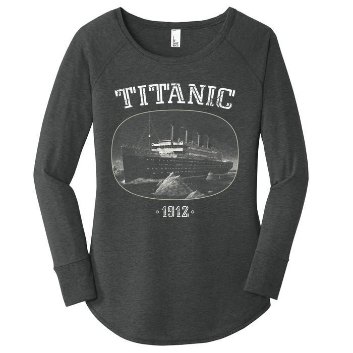 Vintage RMS Titanic | Cruise Ship Women's Perfect Tri Tunic Long Sleeve Shirt