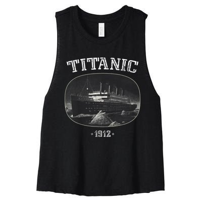 Vintage RMS Titanic | Cruise Ship Women's Racerback Cropped Tank