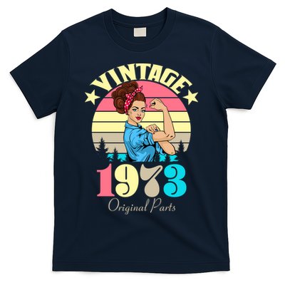 Vintage Rosie The Riveter 1973 Original Parts 50th Birthday T-Shirt