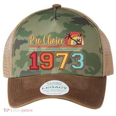 Vintage Retro Tropical Pro Choice 1973 Legacy Tie Dye Trucker Hat
