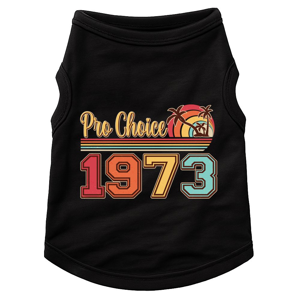 Vintage Retro Tropical Pro Choice 1973 Doggie Tank