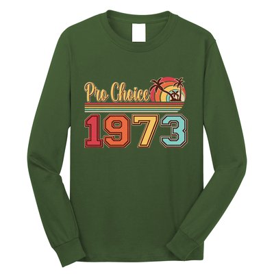 Vintage Retro Tropical Pro Choice 1973 Long Sleeve Shirt