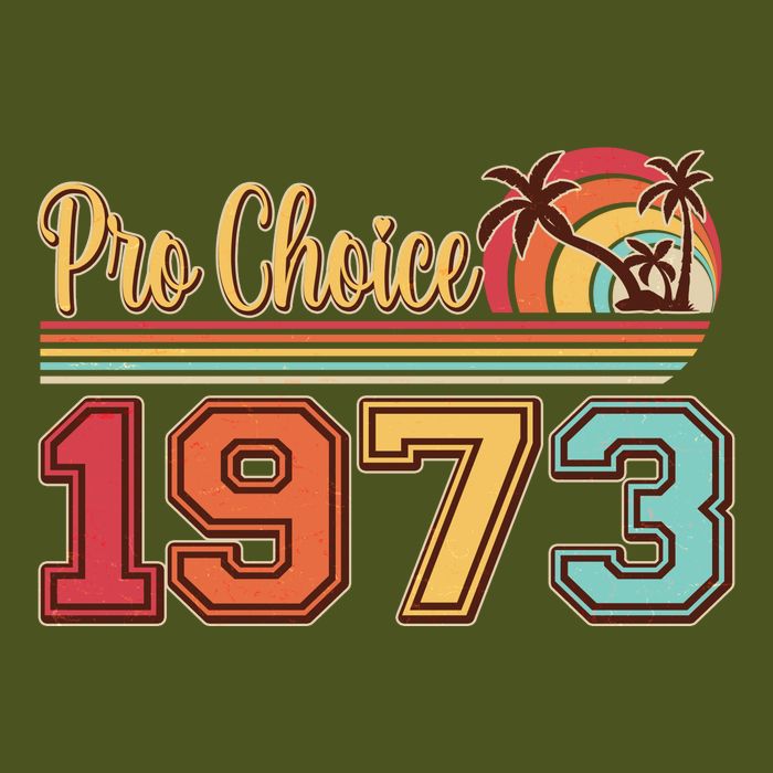 Vintage Retro Tropical Pro Choice 1973 Long Sleeve Shirt