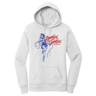 Vintage Rootin Tootin Good Time Western Cowgirl Girl Women Women's Pullover Hoodie