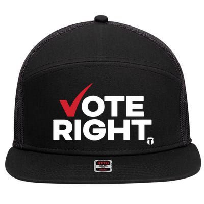 Vote Right The Officer Tatum 7 Panel Mesh Trucker Snapback Hat