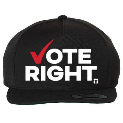 Vote Right The Officer Tatum Wool Snapback Cap