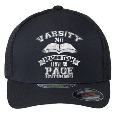 Varsity Reading Team 24 7 Funny Book Lovers Flexfit Unipanel Trucker Cap