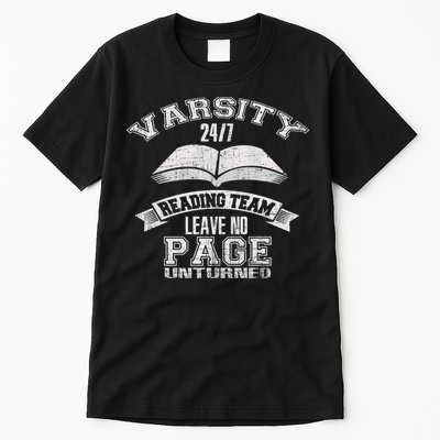 Varsity Reading Team 24 7 Funny Book Lovers Tall T-Shirt