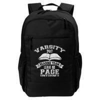 Varsity Reading Team 24 7 Funny Book Lovers Backpack