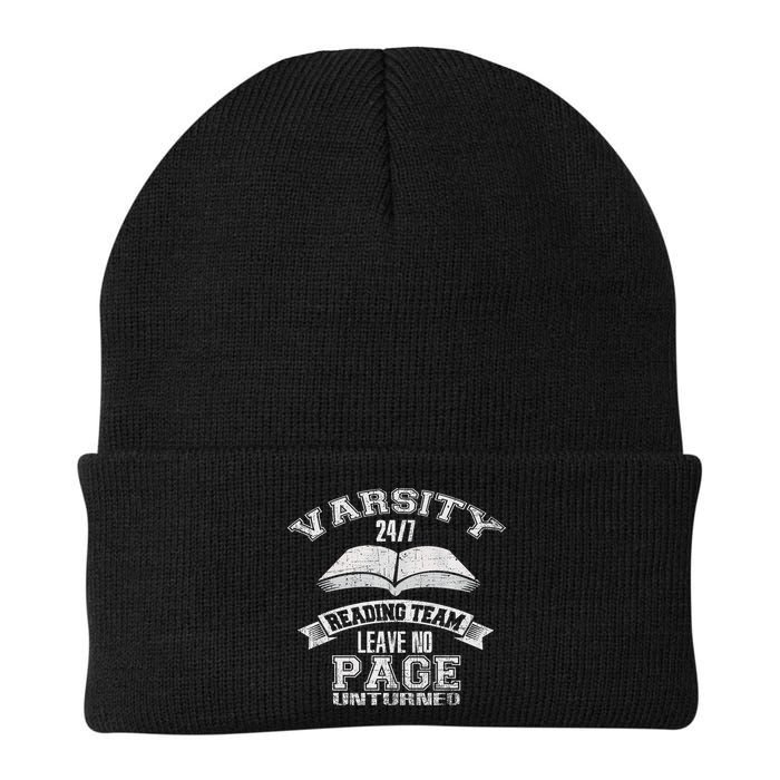 Varsity Reading Team 24 7 Funny Book Lovers Beanie