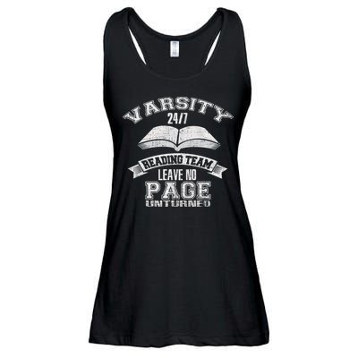 Varsity Reading Team 24 7 Funny Book Lovers Ladies Essential Flowy Tank