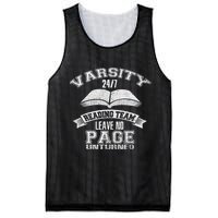 Varsity Reading Team 24 7 Funny Book Lovers Mesh Reversible Basketball Jersey Tank