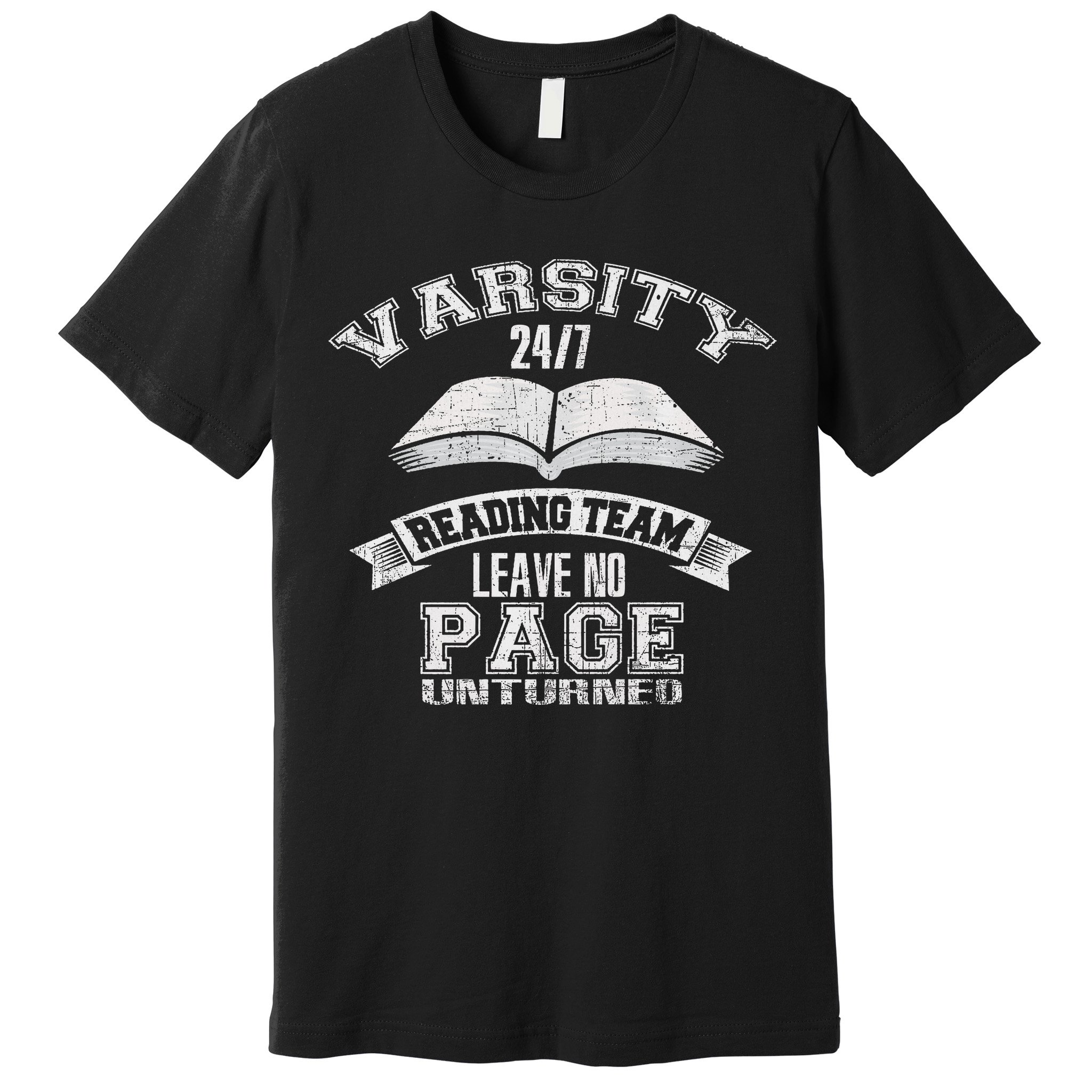 Varsity Reading Team 24 7 Funny Book Lovers Premium T-Shirt