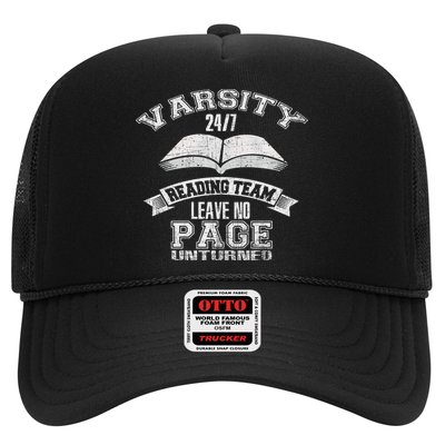 Varsity Reading Team 24 7 Funny Book Lovers Hat