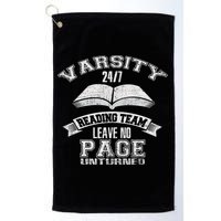 Varsity Reading Team 24 7 Funny Book Lovers Golf Towel