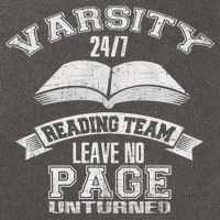 Varsity Reading Team 24 7 Funny Book Lovers Cotton Canvas Backpack