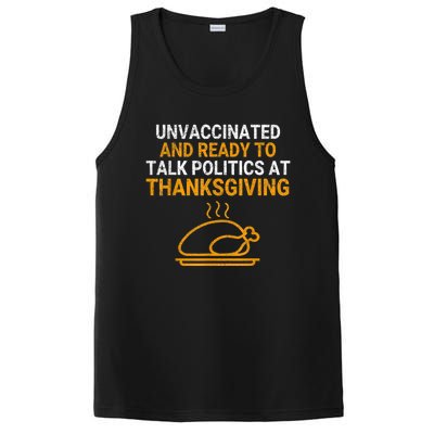 Vintage Ready To Talk Politics At Thanksgiving Funny PosiCharge Competitor Tank