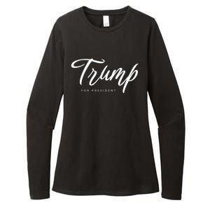 Vote Red Trump For President 2024 Election Funny Gift Womens CVC Long Sleeve Shirt