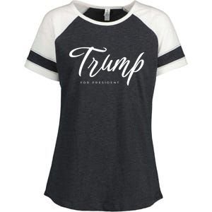 Vote Red Trump For President 2024 Election Funny Gift Enza Ladies Jersey Colorblock Tee