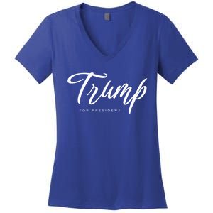 Vote Red Trump For President 2024 Election Funny Gift Women's V-Neck T-Shirt