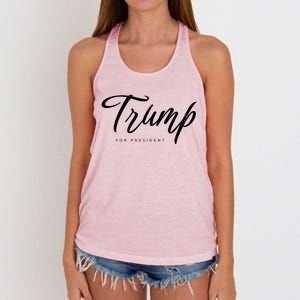 Vote Red Trump For President 2024 Election Funny Gift Women's Knotted Racerback Tank