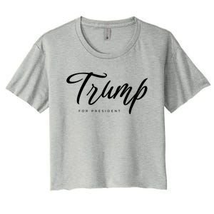 Vote Red Trump For President 2024 Election Funny Gift Women's Crop Top Tee