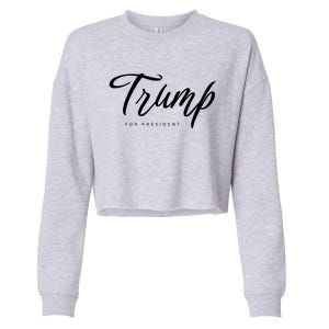 Vote Red Trump For President 2024 Election Funny Gift Cropped Pullover Crew