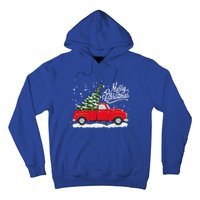 Vintage Red Truck Christmas Tree Cute Gift Hoodie