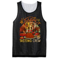 Vintage Retro Turkey Tasting Crew Thanksgiving Drinking Wine Mesh Reversible Basketball Jersey Tank